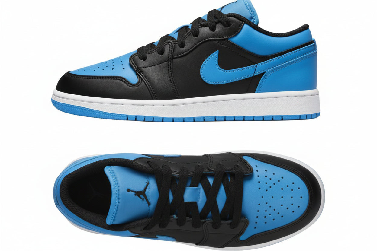 Air Jordan 1 Low Black University Blue